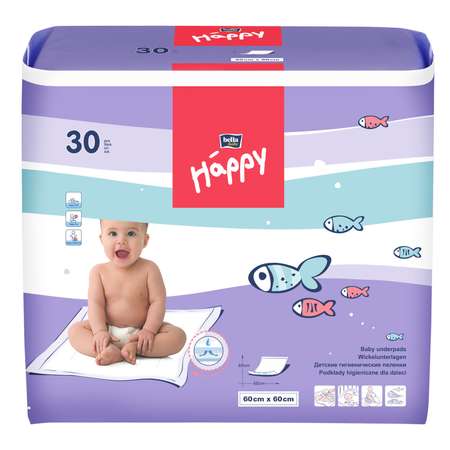 Пеленки Bella baby Happy 60*60см 30шт