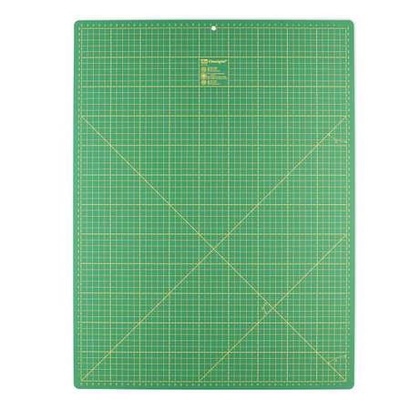 Коврик - подложка раскройный Prym для резки ткани бумаги самовосстанавливающийся с разметкой зеленый 60 см х 45 см 611374