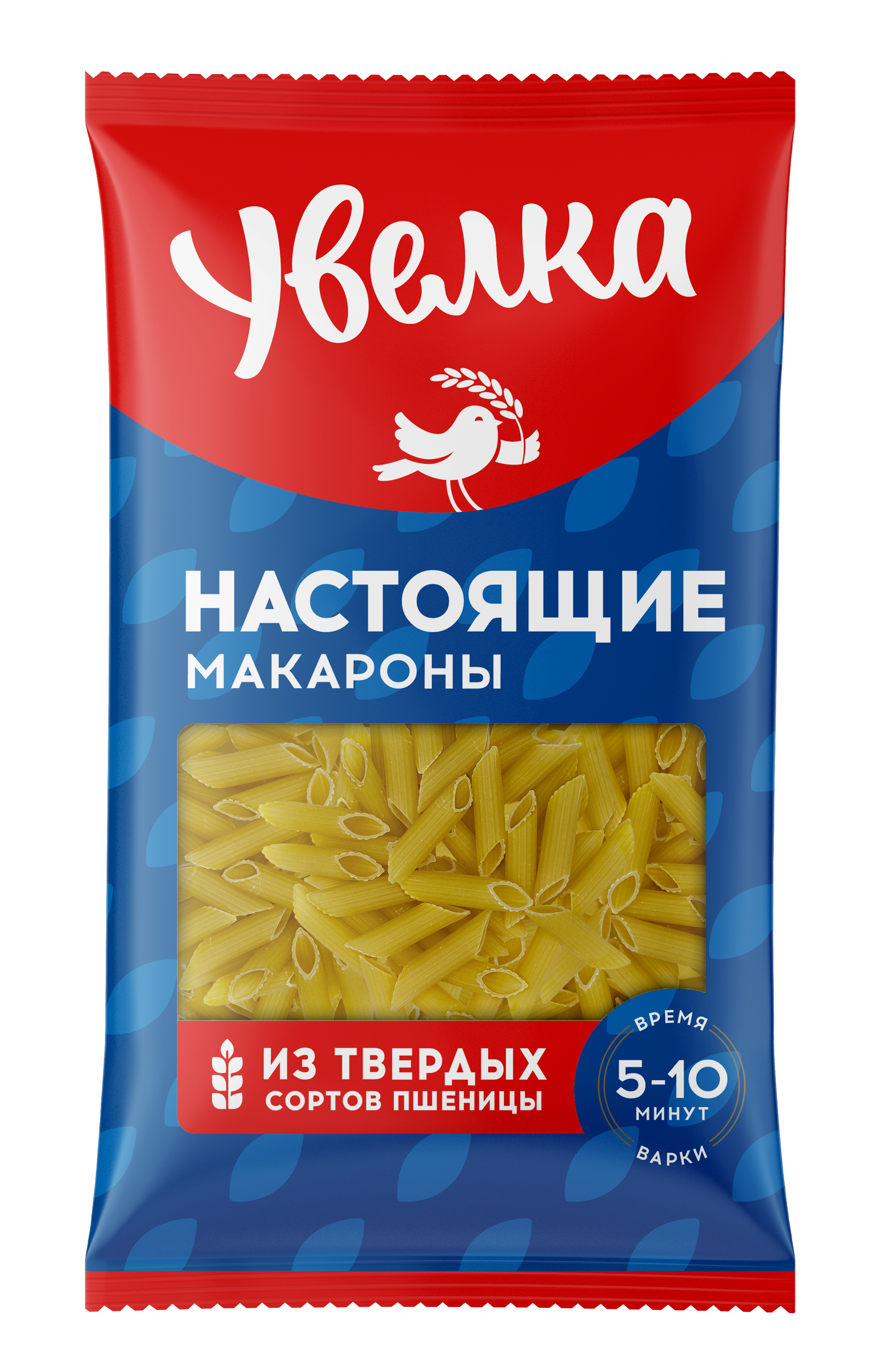 Макароны Увелка Перо гладкое 450 г из твердых сортов пшеницы - фото 1