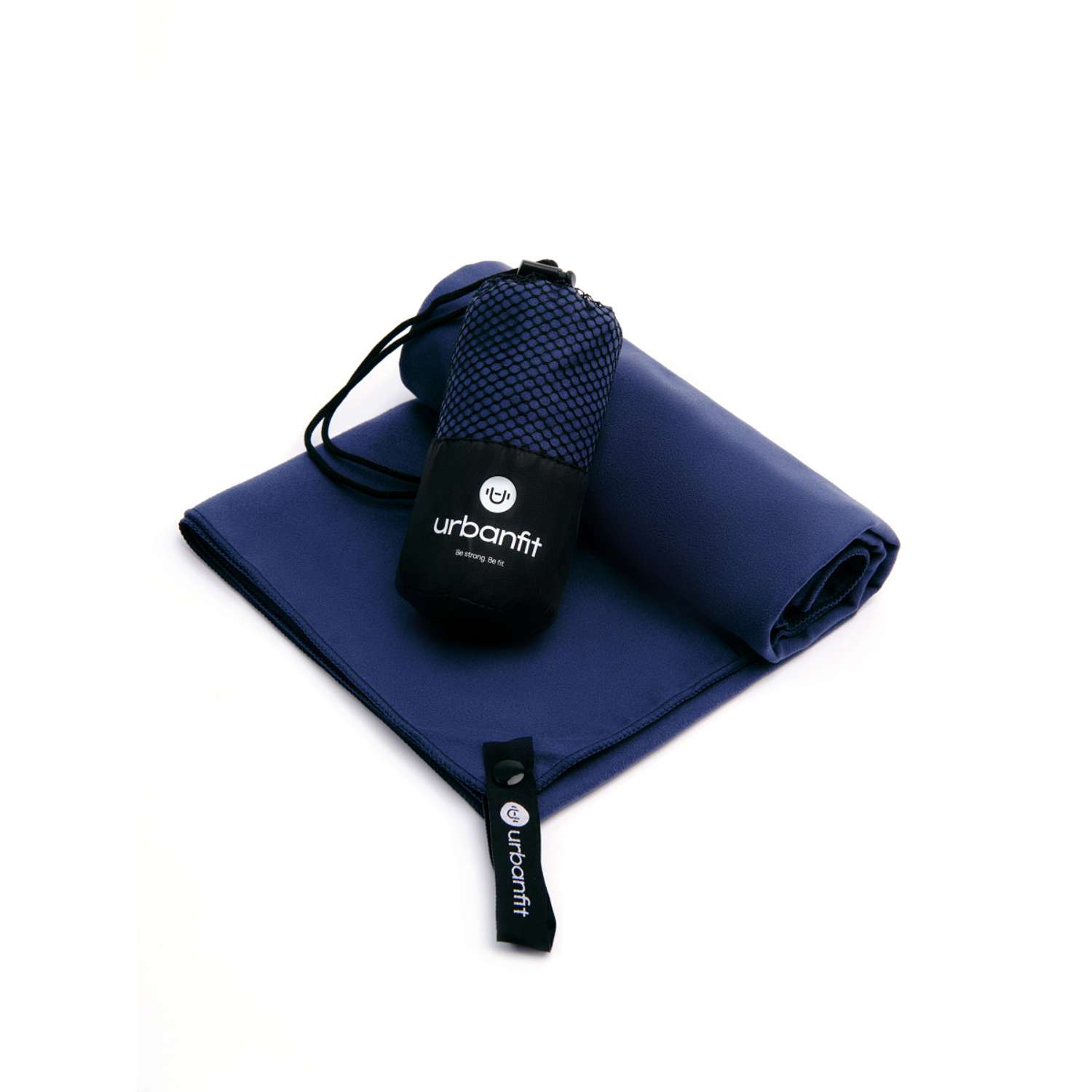 Полотенце спортивное Urbanfit темно-синий размер 50х100 см - фото 1