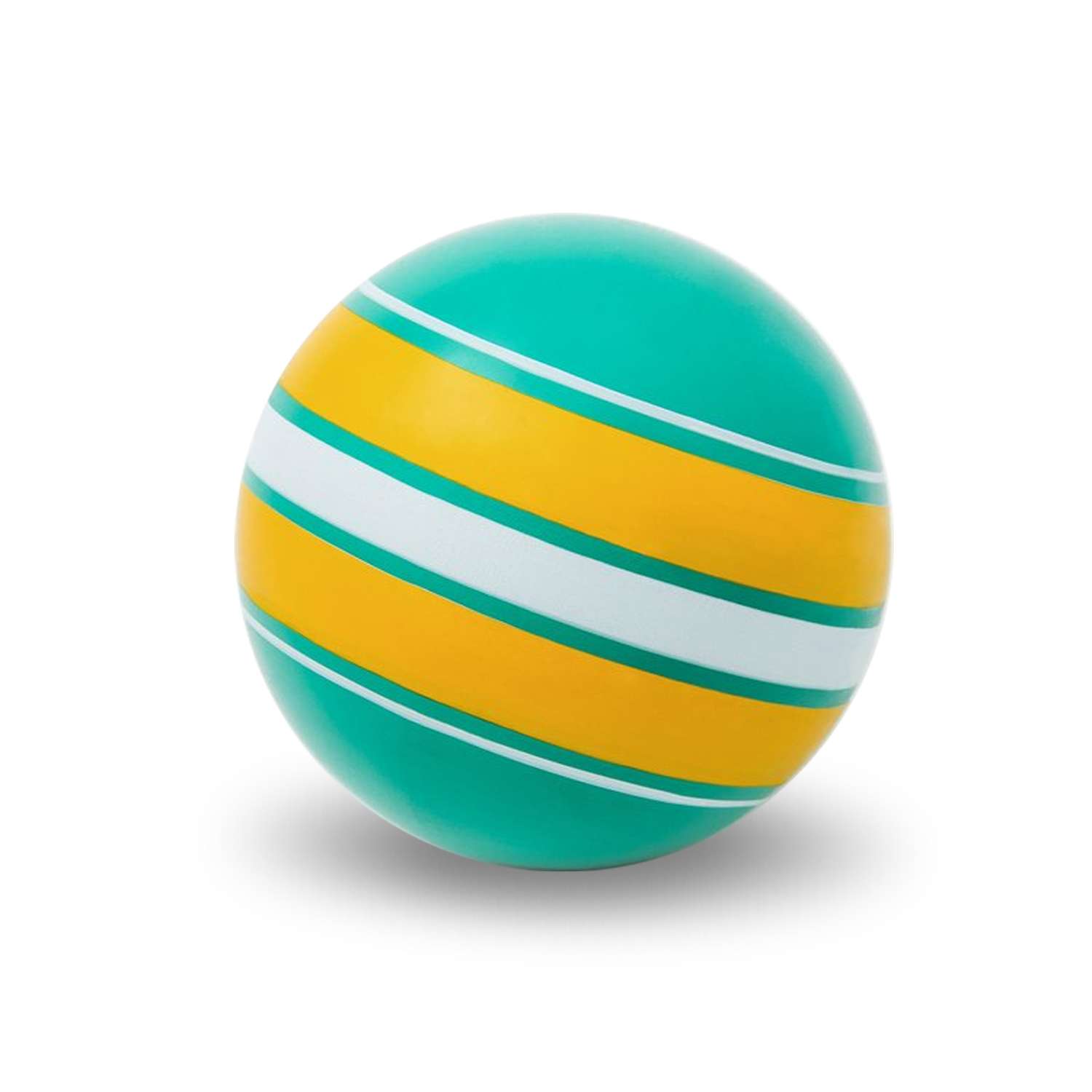 Мяч ЧАПАЕВ Ободок бирюзовая желтая полоса 200мм - фото 2