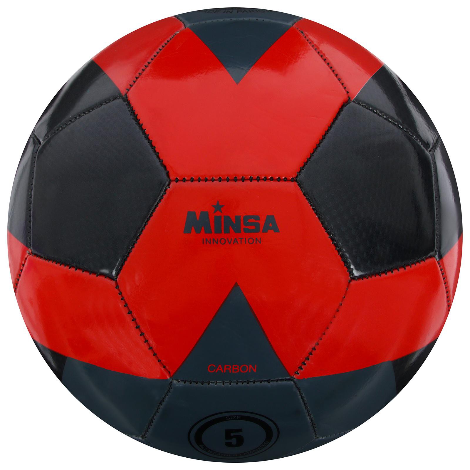 Мяч MINSA футбольный PU. машинная сшивка. 32 панели. размер 5. 420 г - фото 1