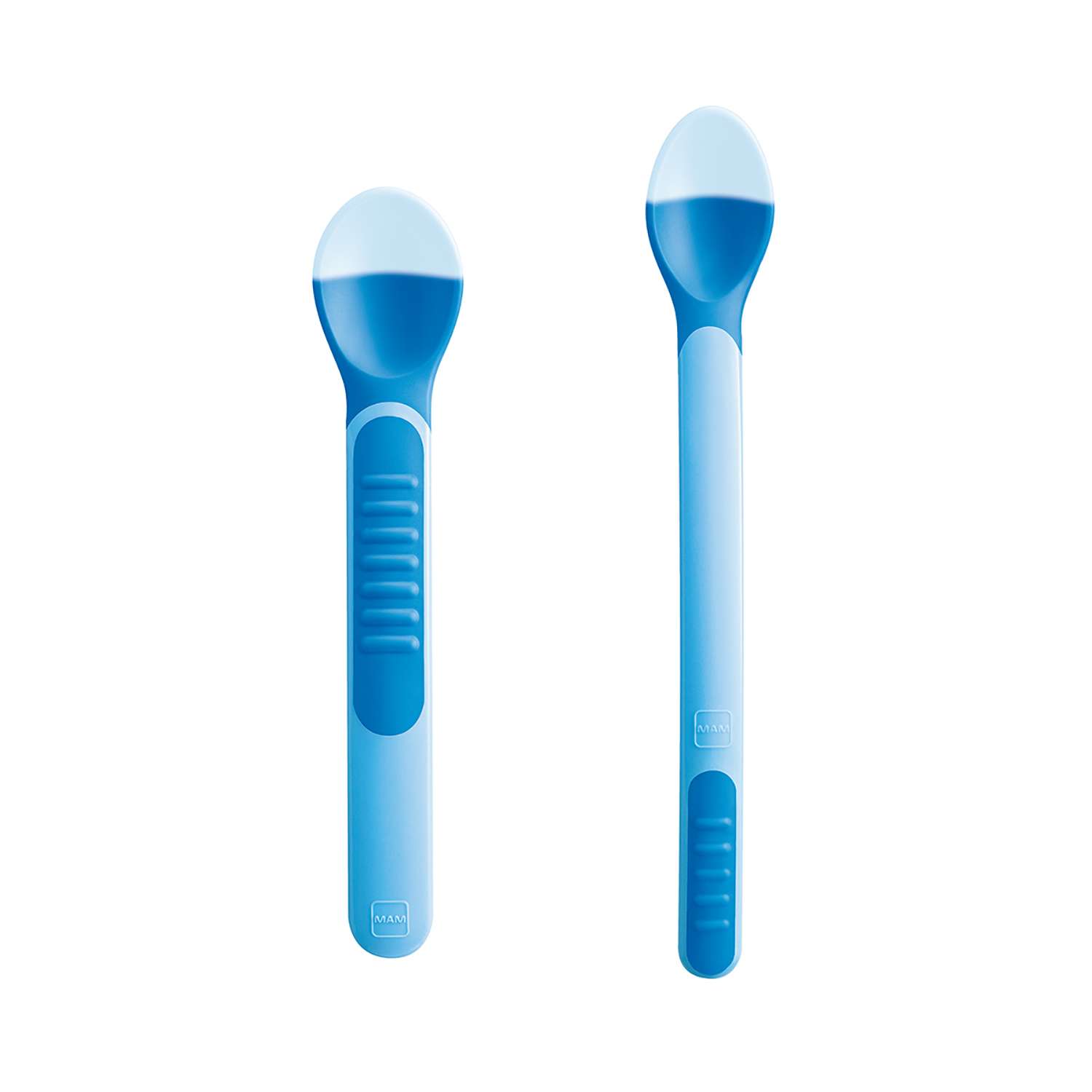 Набор термоложек MAM Feeding Spoons Cover с защитным футляром голубой 2 шт 6+ - фото 1