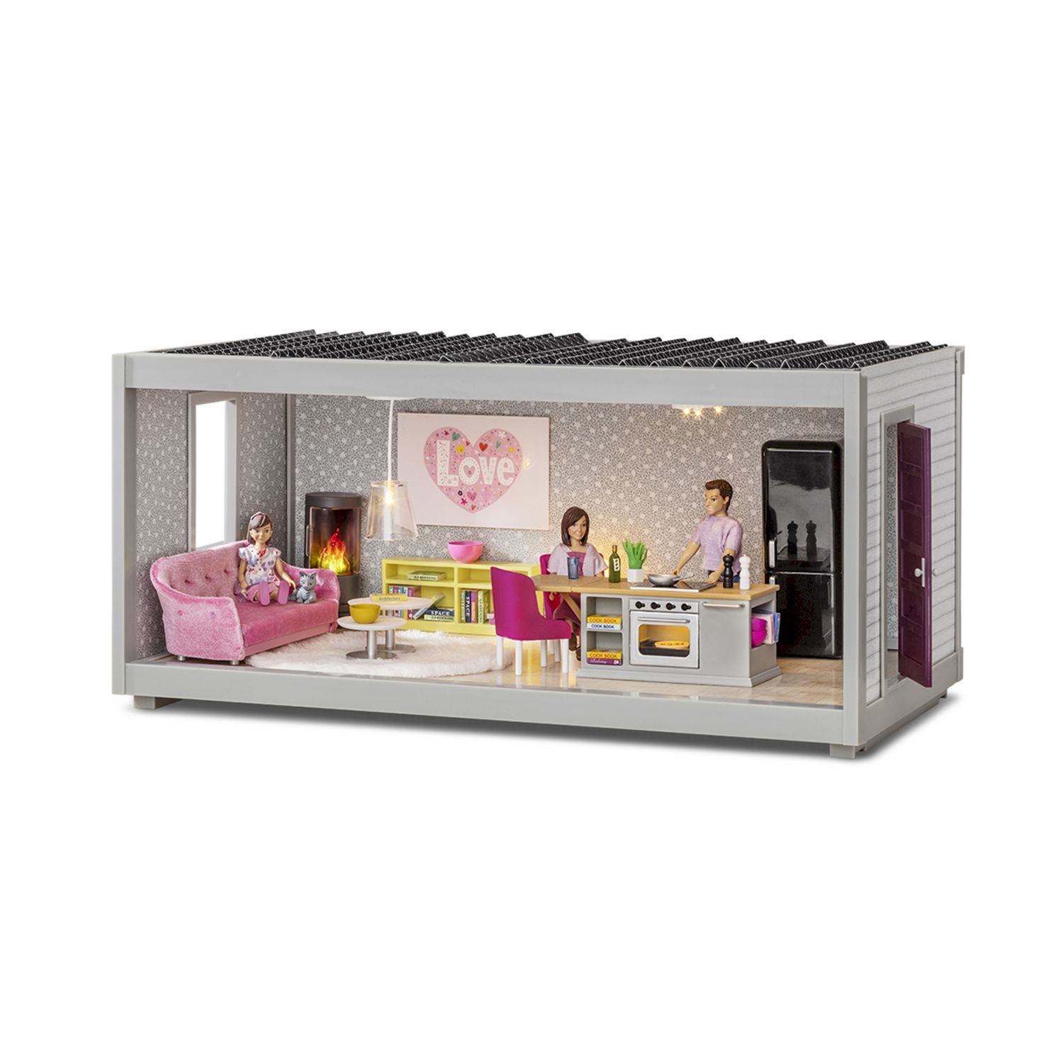 Кукольный домик Lundby Комната 44 см открытый на 360 обои в наборе LB_60102400 LB_60102400 - фото 1