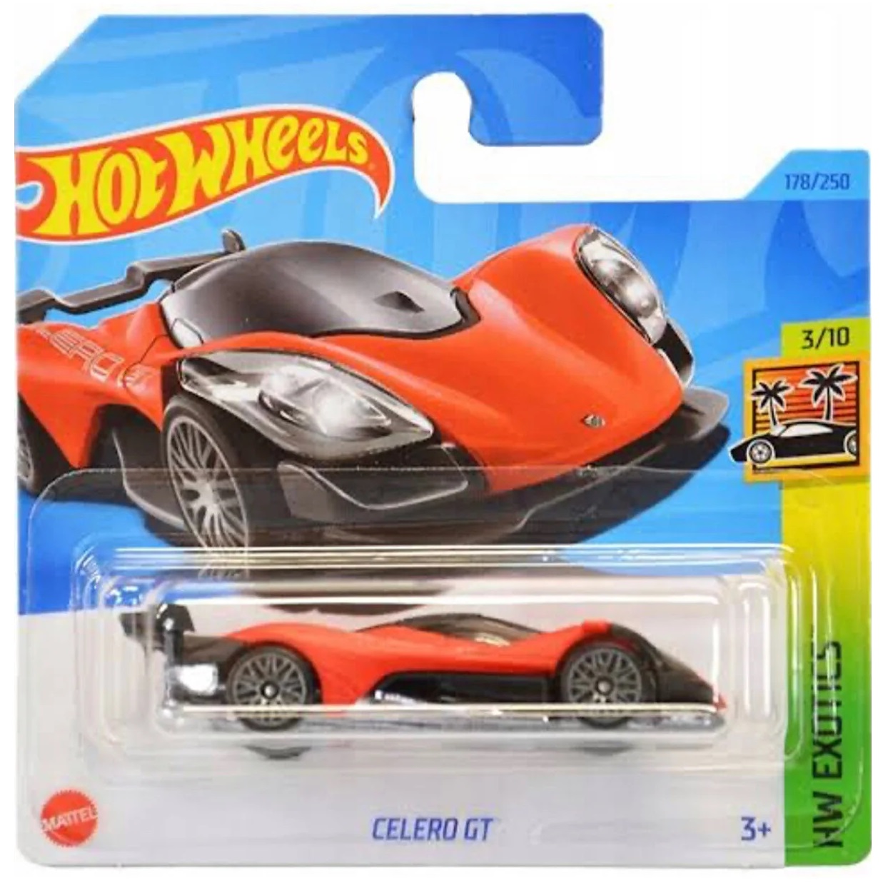 Автомобиль Hot Wheels CELERD GT 63163 - фото 2