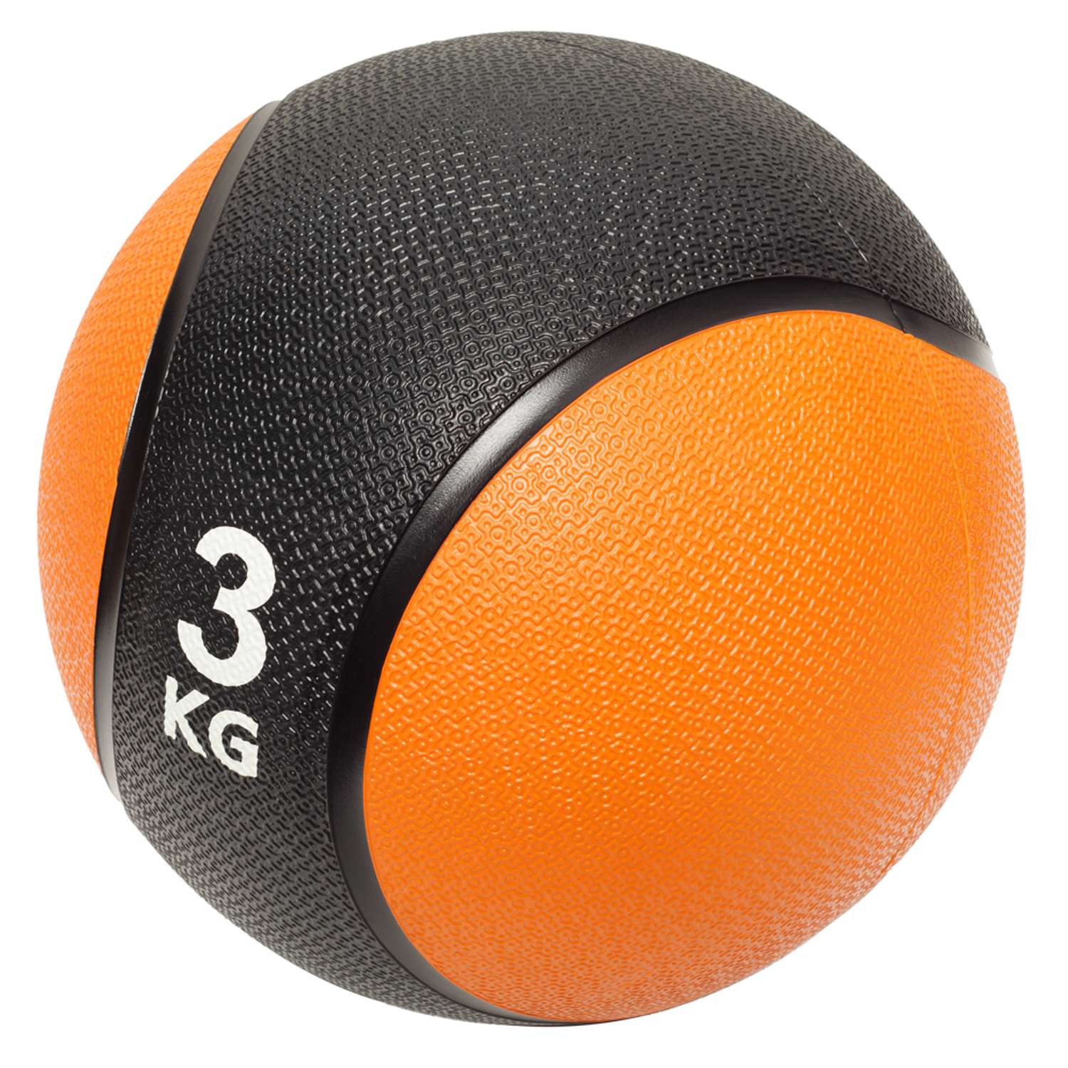 Медбол STRONG BODY медицинский мяч для фитнеса черно-оранжевый 3 кг - фото 2