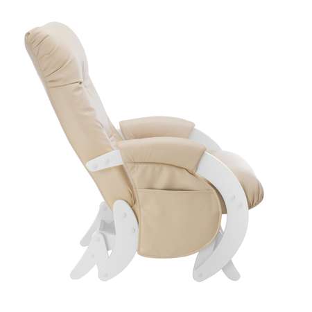 Кресло для кормления Milli Smile с карманами Молочный дуб / экокожа Polaris Beige