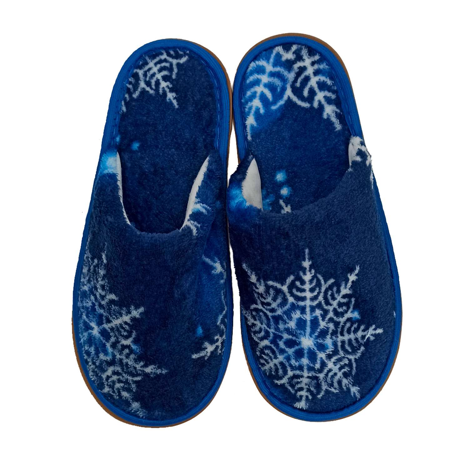 Тапочки IVShoes С-6ДВТ(д)-МР/снежинки синие - фото 2