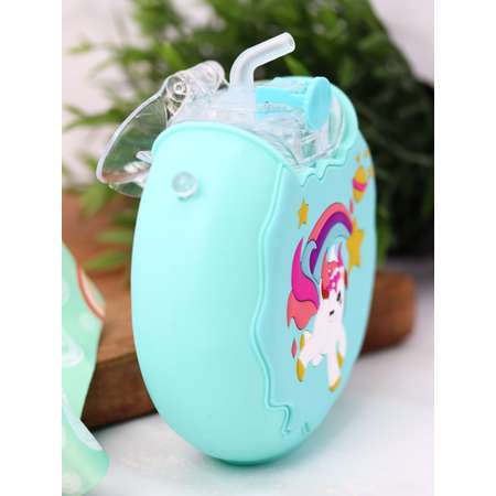 Бутылка для воды спортивная iLikeGift Сosmo unicorn green 380 мл