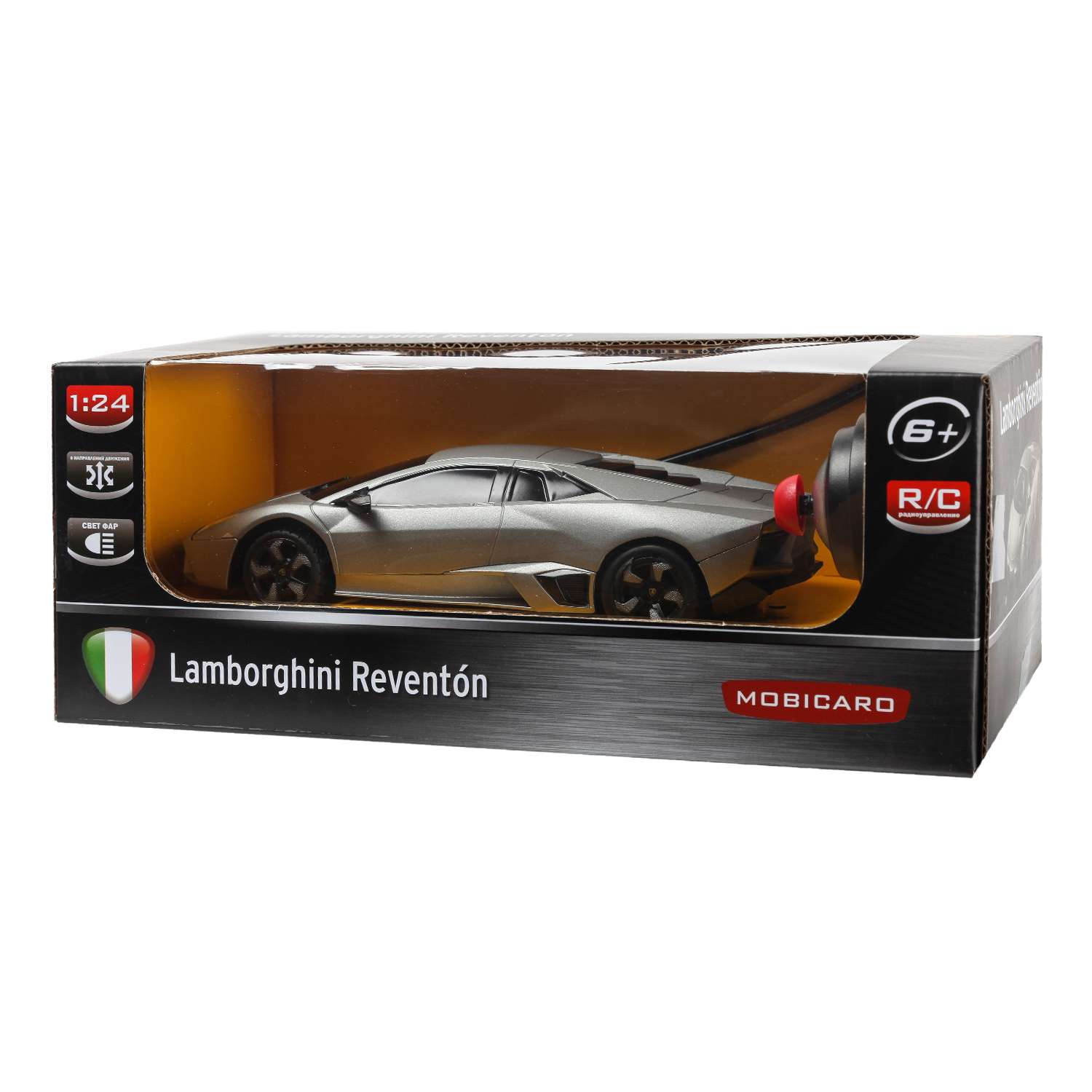 Машинка Mobicaro РУ 1:24 Lamborghini Reventon Серая YS033890-G - фото 2