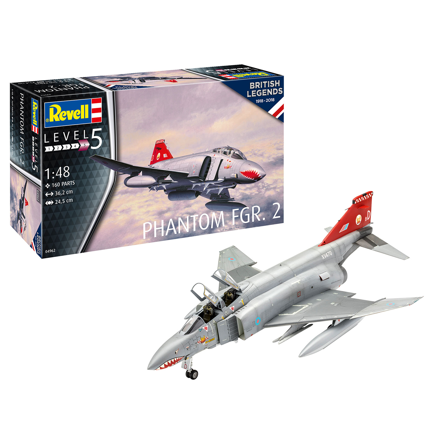 Сборная модель Revell Истребитель British Phantom FGR Mk2 04962 - фото 2