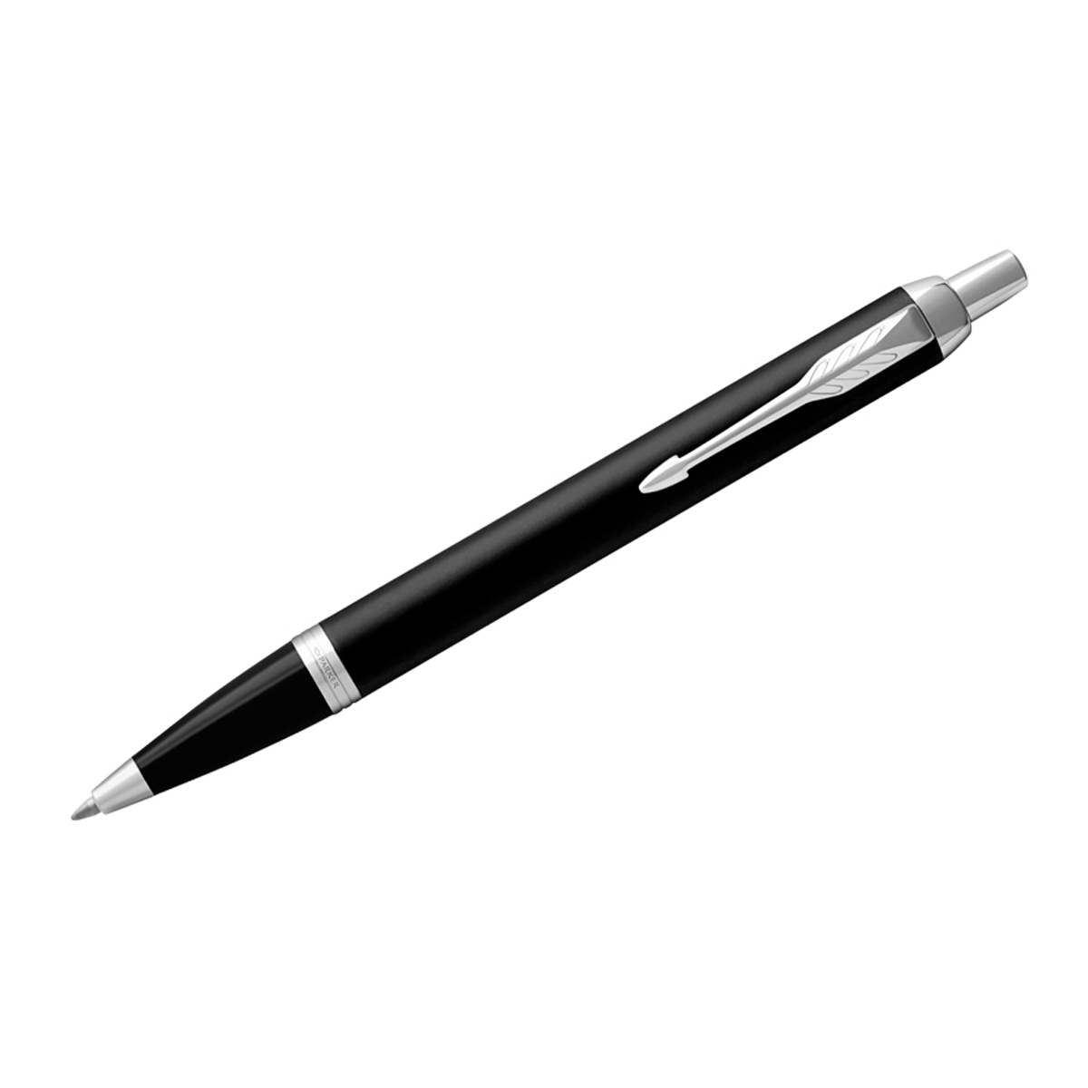 Ручка шариковая PARKER IM Essential Muted Black CT синяя кнопочн подарочная упаковка - фото 1