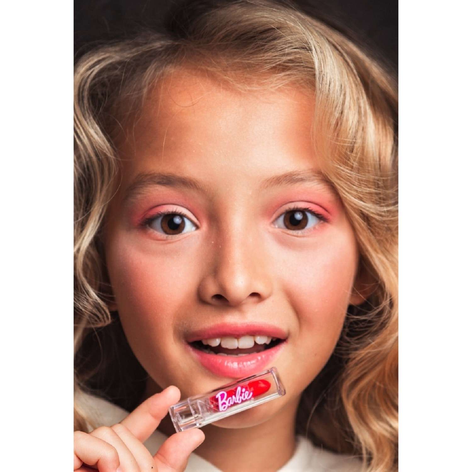 Помада для губ Barbie Красная Детская декоративная косметика для девочек - фото 2