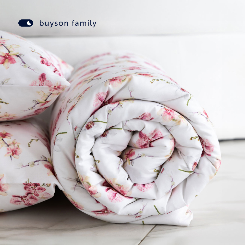 Комплект пододеяльник+2 наволочки buyson BuyFlora Flowers 140x205/50x70см - фото 13