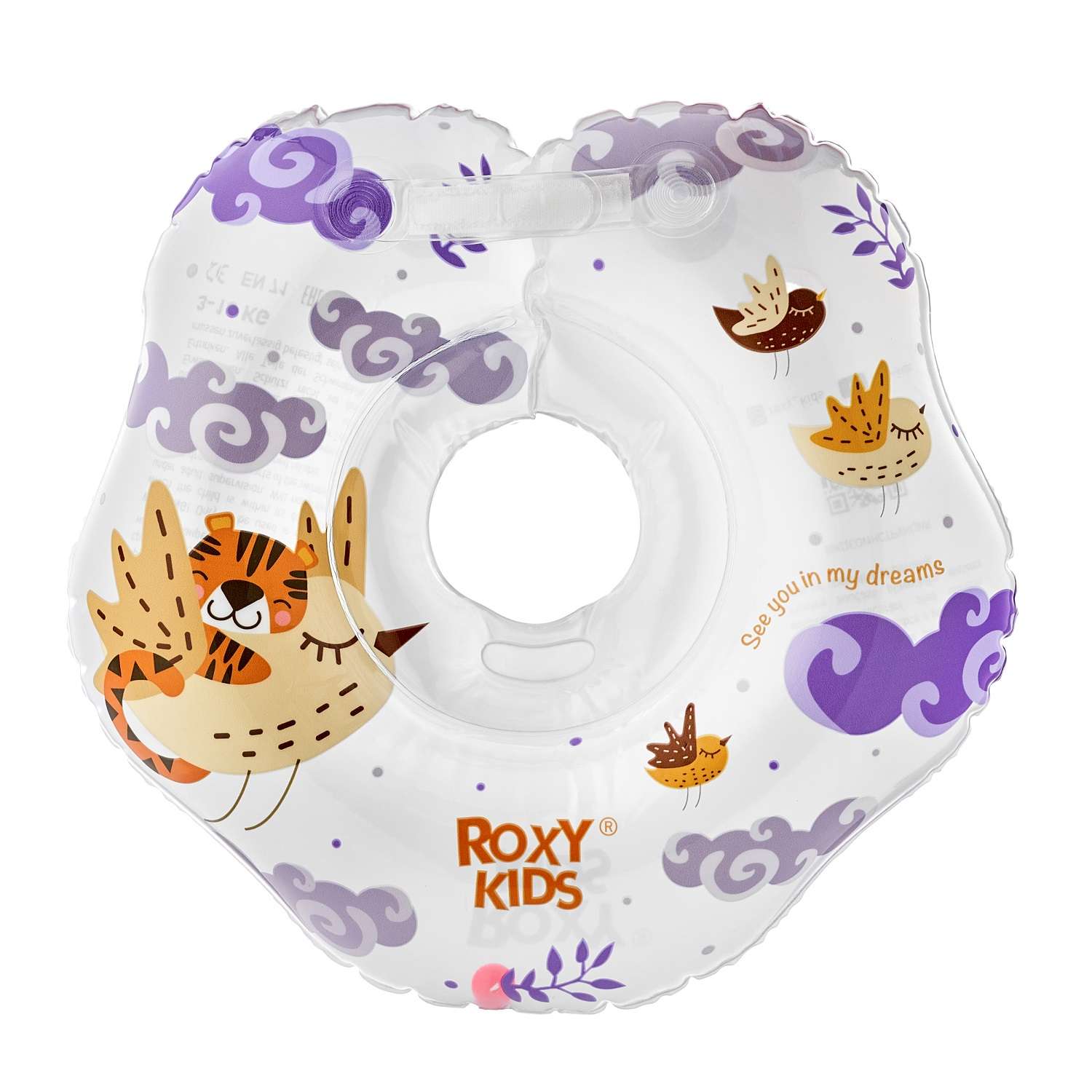 Круг для купания ROXY-KIDS надувной на шею для малышей Tiger Bird - фото 2