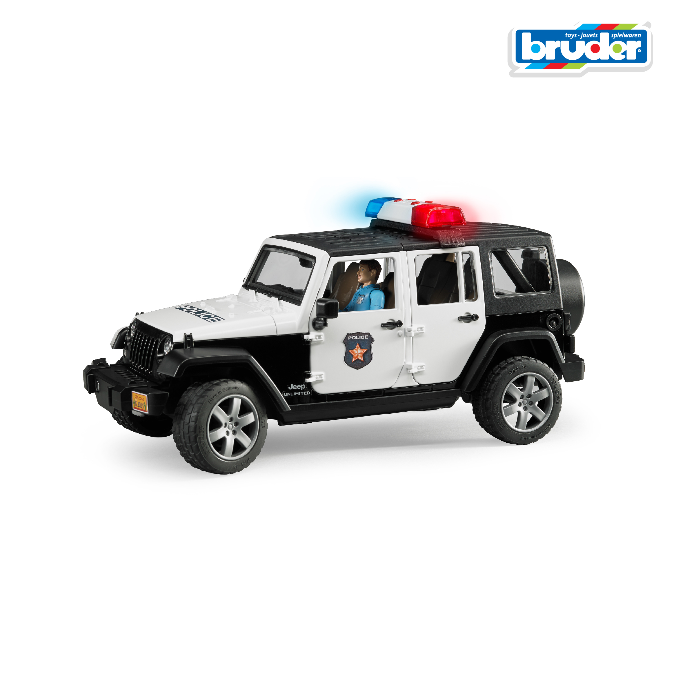 Полицейская машина Bruder Jeep 1:16 02-526 - фото 2