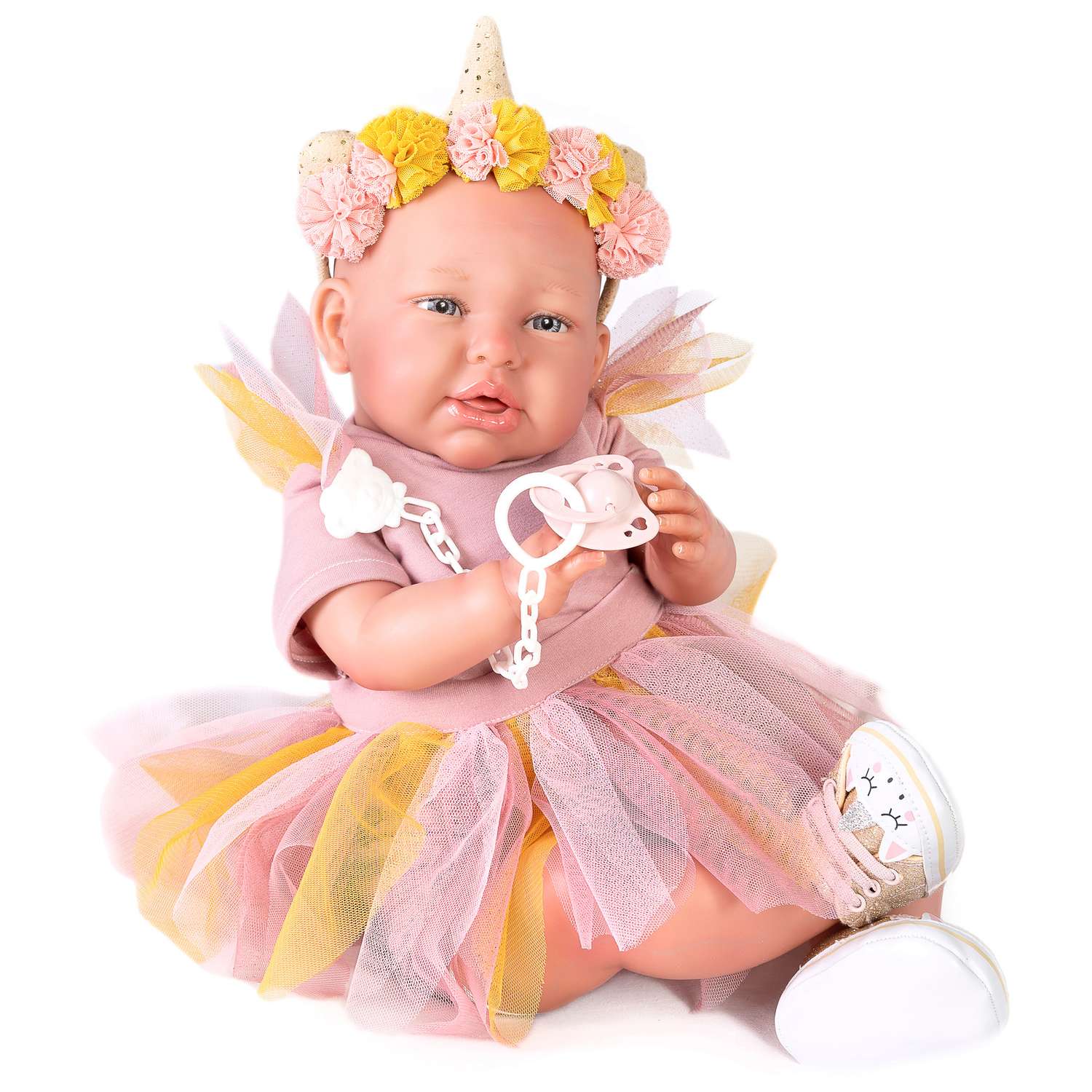 Кукла Antonio Juan Реборн Лидия в образе феи 52 см мягконабивная 81275 81275 - фото 6