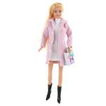 Кукла модель Барби Veld Co в одежде пальто платье сапожки