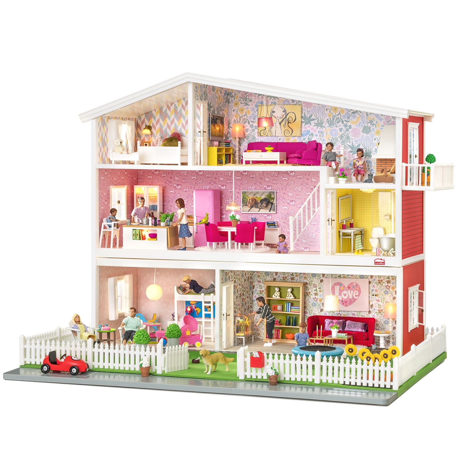 Классический кукольный домик LUNDBY