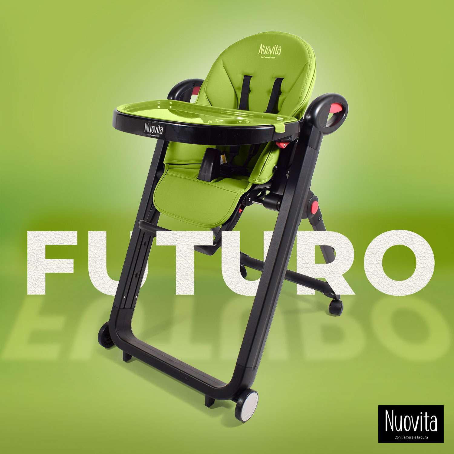 Стульчик для кормления Nuovita Futuro Nero Verde - фото 2
