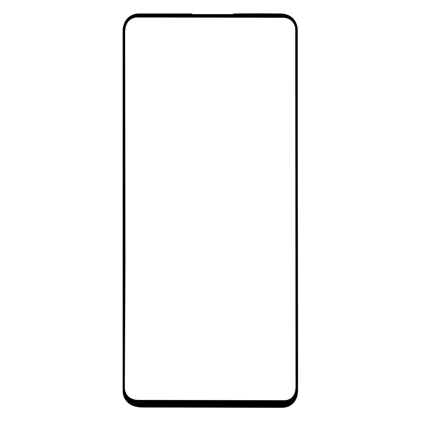 Защитное стекло mObility Samsung Galaxy A51 Full screen FULL GLUE черный - фото 1
