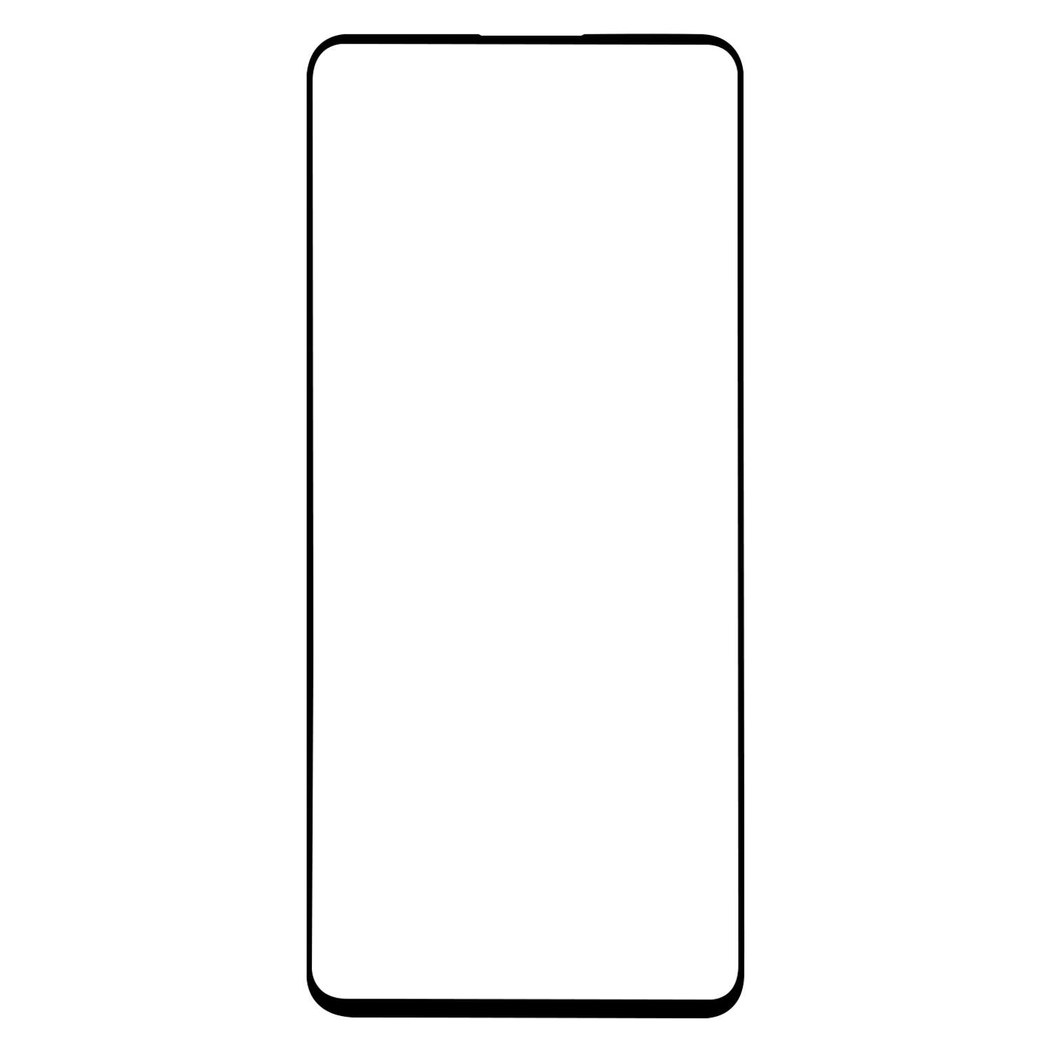 Защитное стекло mObility Samsung Galaxy A51 Full screen FULL GLUE черный - фото 1