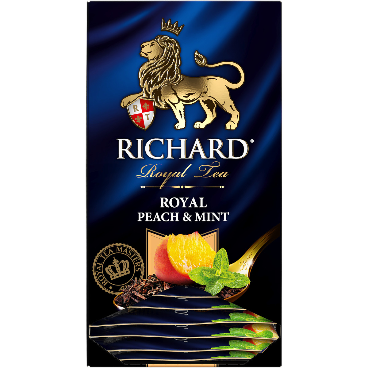 Чай черный Richard Royal Peach Mint 25 пакетиков - фото 3