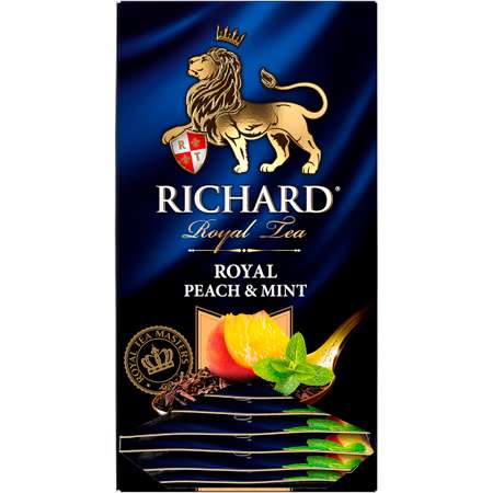 Чай черный Richard Royal Peach Mint 25 пакетиков