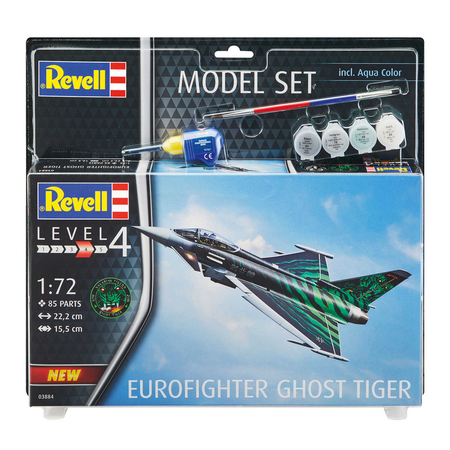 Сборная модель Revell Набор Многоцелевой истребитель четвёртого поколения Eurofighter Ghost Tiger 63884 - фото 4