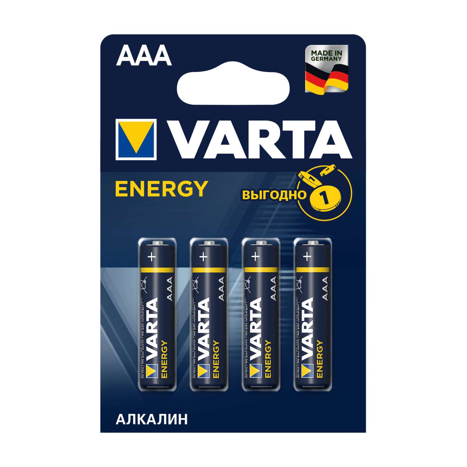 Батарейки Varta AAA 4 шт - фото 1
