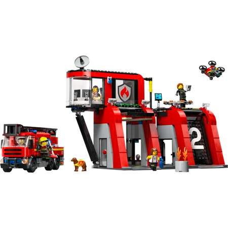 Конструктор LEGO City Пожарная часть с пожарной машиной 60414