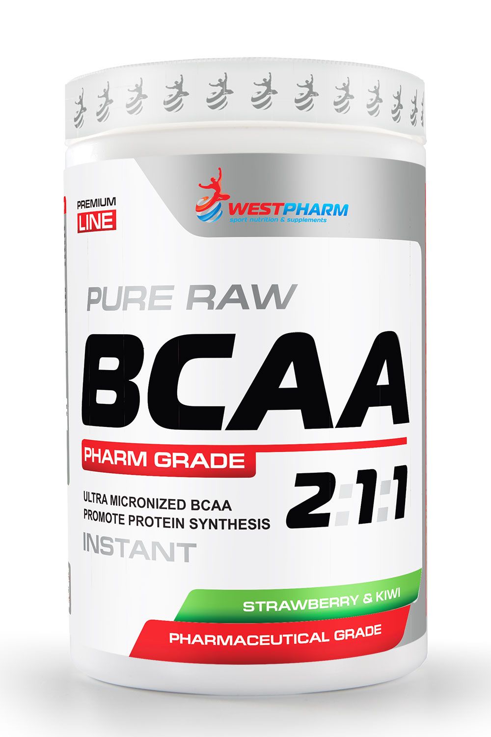 БЦАА WESTPHARM BCAA 2:1:1 Клубника-Киви 400 гр 80 порций - фото 1