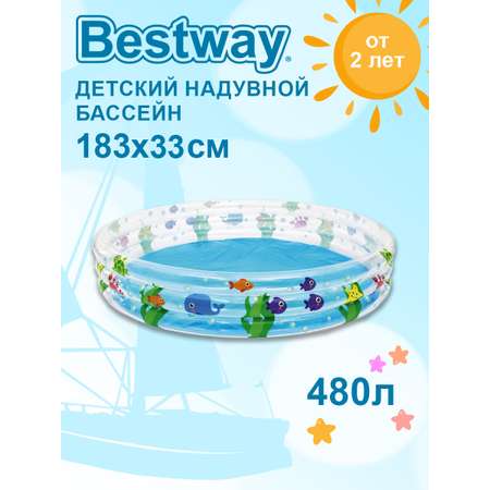 Бассейн надувной BESTWAY 183х33см 51005