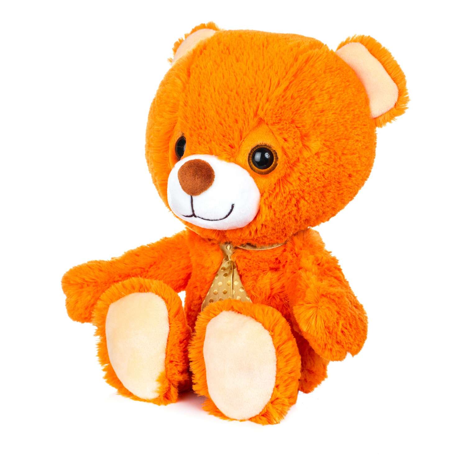 Мягкая игрушка МАЛЬВИНА Медведь Малыш Оранжевый / 36 см - фото 1
