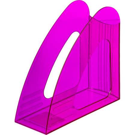 Вертикальный накопитель Attache 90мм Bright Colours прозрачный фиолетовый 2 штуки