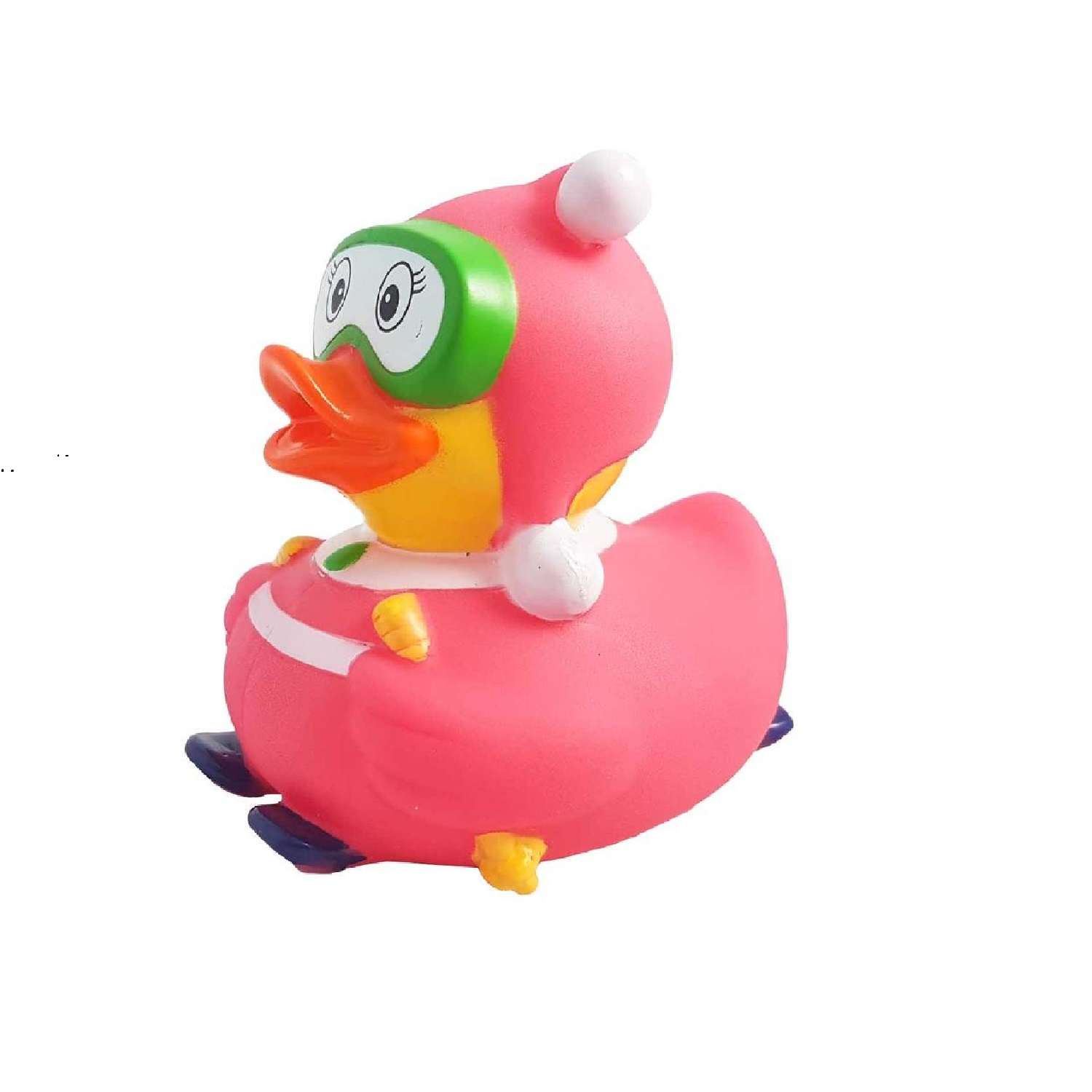 Игрушка Funny ducks для ванной Лыжница розовая уточка 1635 - фото 1
