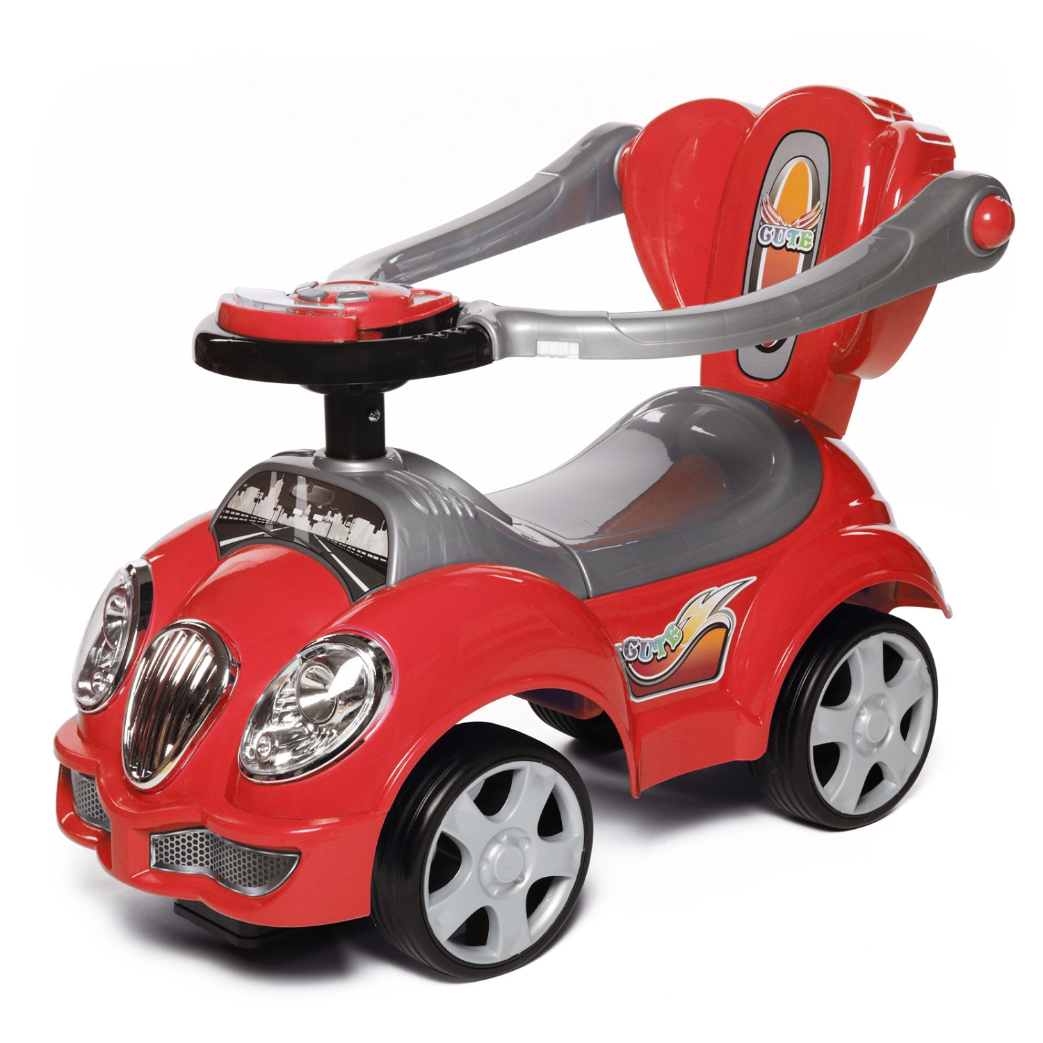 Каталка BabyCare Cute Car резиновые колёса - фото 3