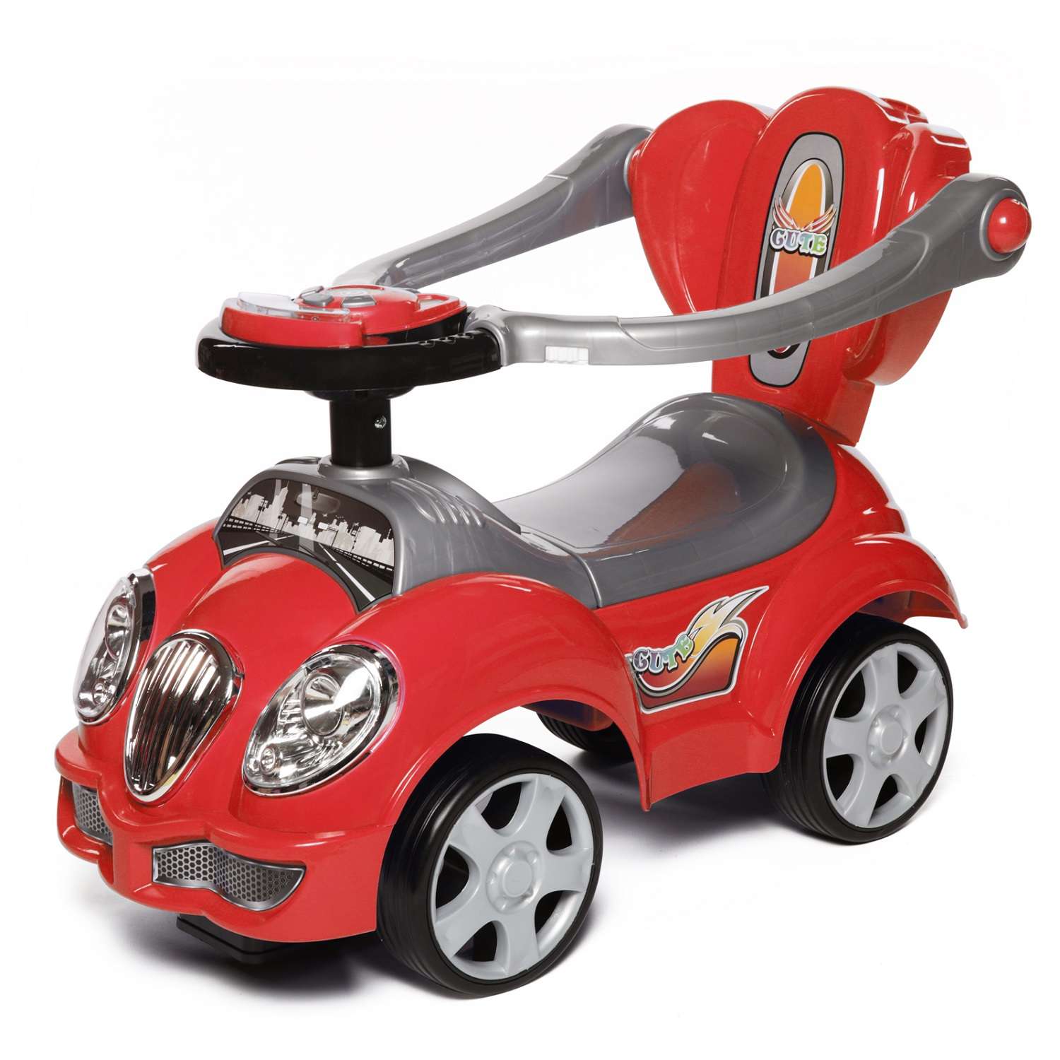 Каталка BabyCare Cute Car  резиновые колёса  - фото 3