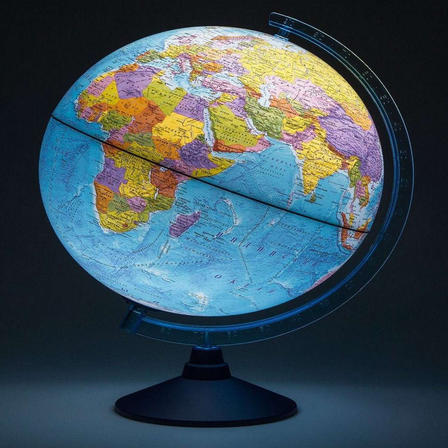 Глобус Globen Земли Интерактивный рельефный 32 см с подсветкой от батареек VR очки - фото 11
