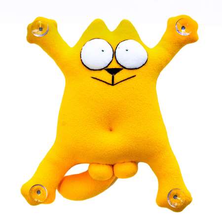 Мягкая игрушка SNOOGY на присосках Котофаня Мачо желтый