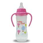 Бутылочка Baby Land с ручками 240мл с силиконовой соской Air System розовый