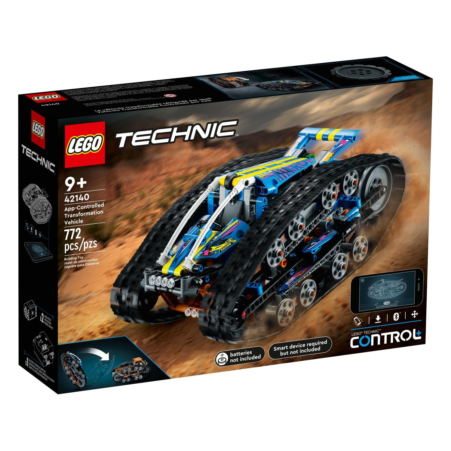 Конструктор LEGO Technic ДУ Машина-трансформер 42140 купить по цене 15499 ₽  в интернет-магазине Детский мир