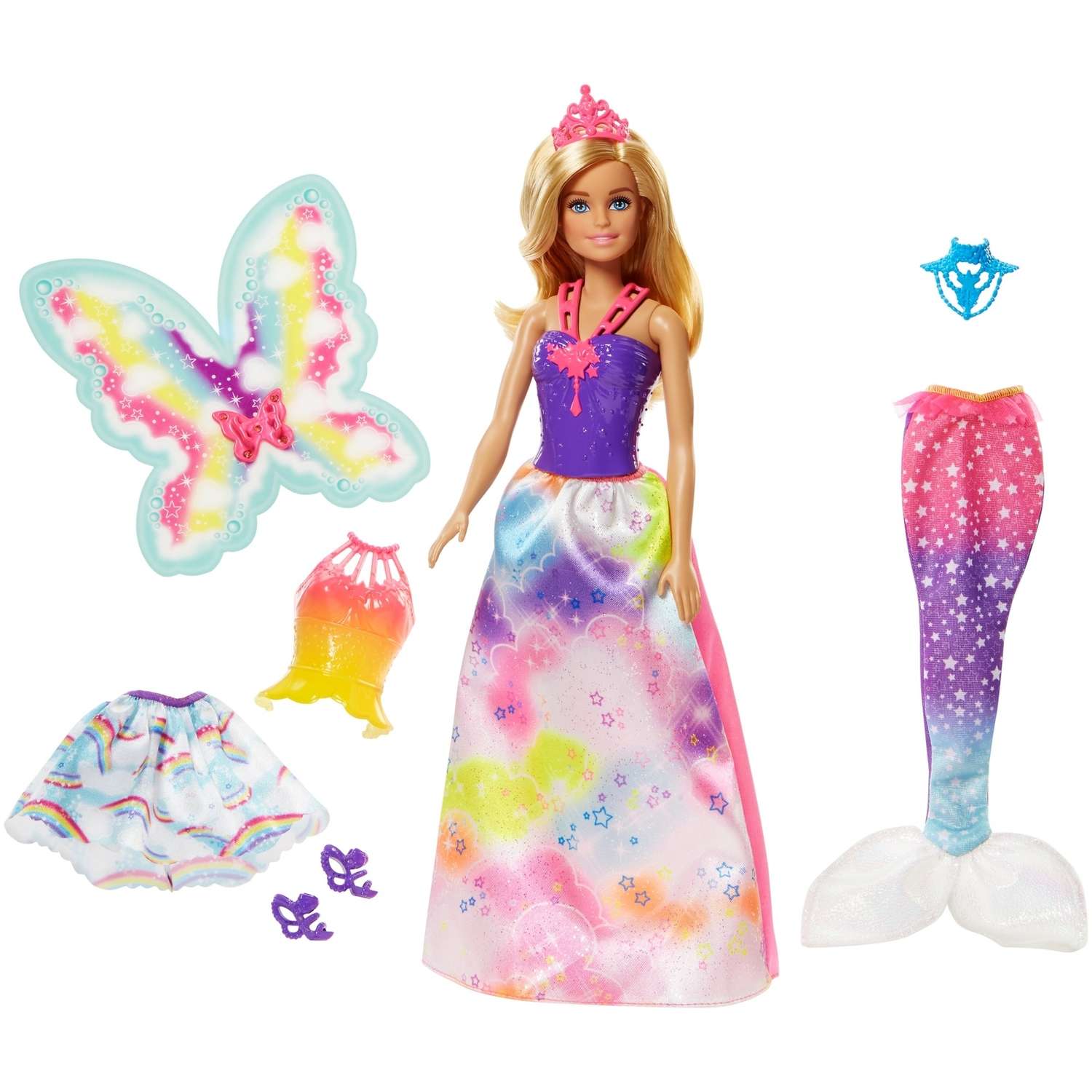 Кукла Barbie Сказочная принцесса фея русалка FJD08 FJD08 - фото 29