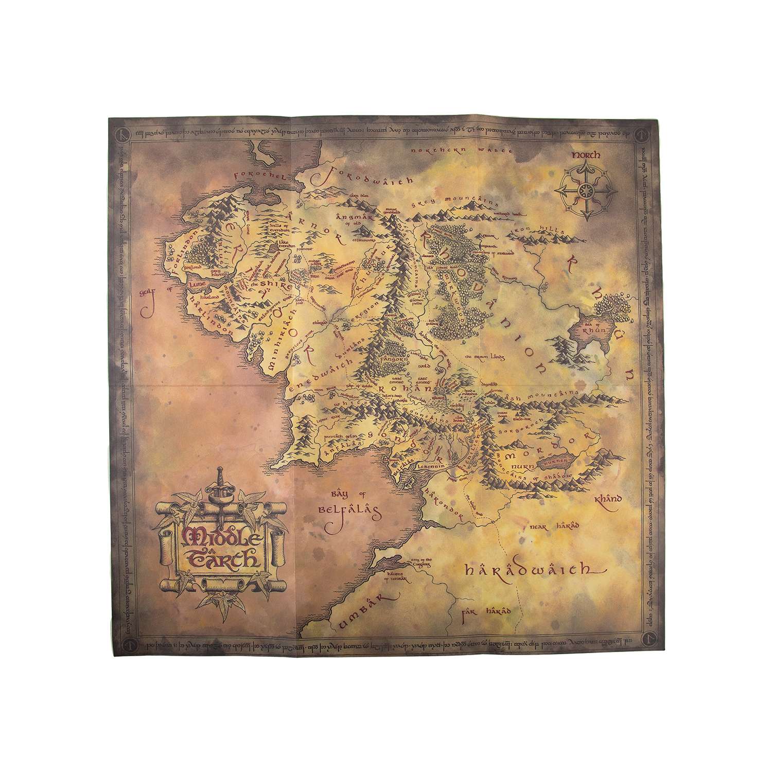 Блокнот The Lord of the Rings Карта Средиземья 80 листов - фото 9