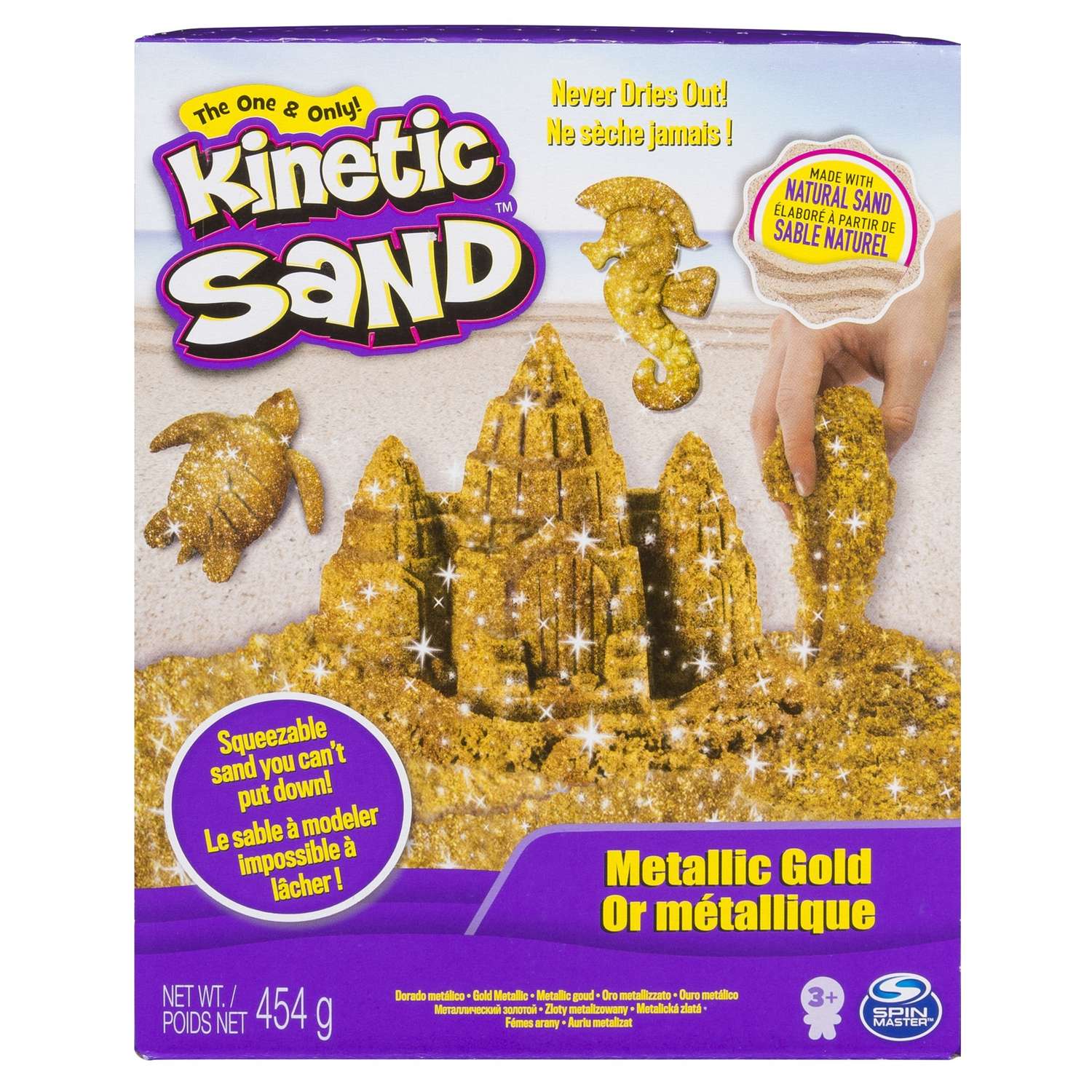 Песок кинетический Kinetic Sand 454г Металлик 6026411 - фото 1