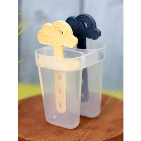 Формочки для мороженого iLikeGift Cloud yellow-blue