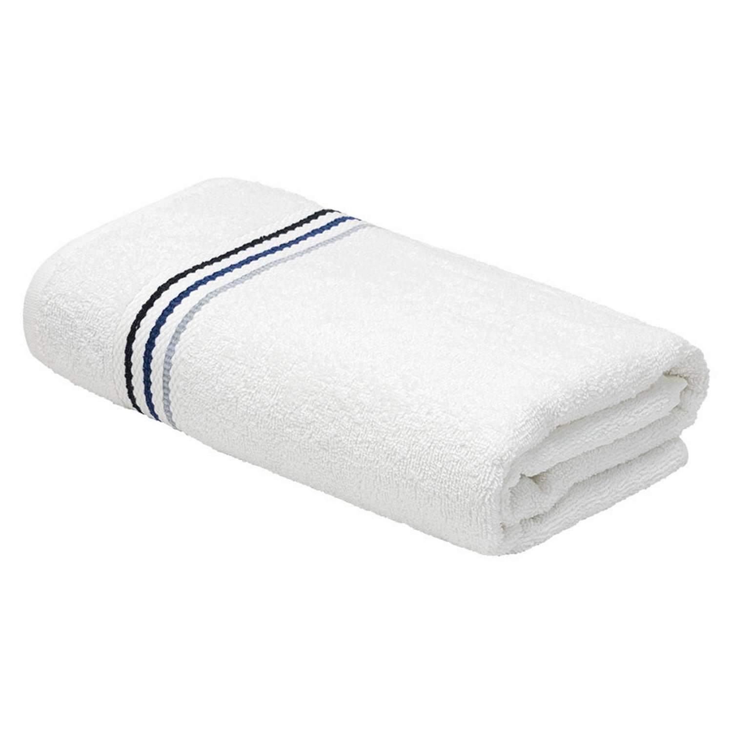 Махровое полотенце Bravo Лайн 70х130 белый - фото 1