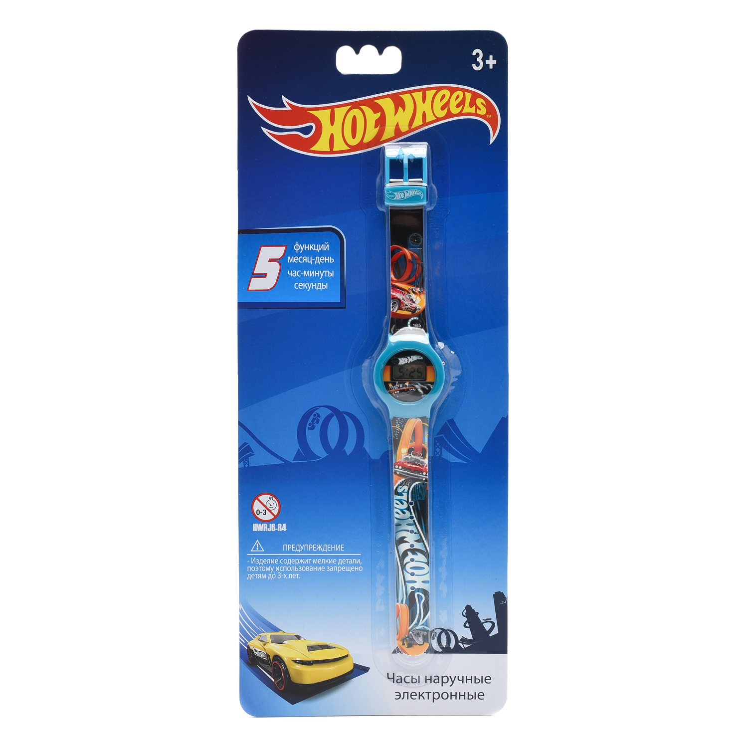 Часы наручные электронные Hot Wheels Hot Wheels цвет черный - фото 1