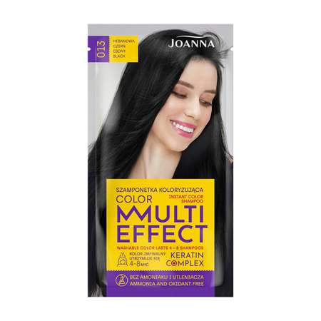 Шампунь тонирующий JOANNA Multi effect color тон 13 (черный эбеновый) 35 г