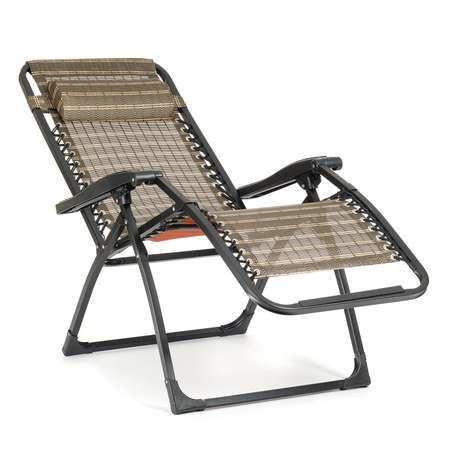 Кресло-шезлонг BABY STYLE раскладное туристическое сетка мягкий подголовник до 100 кг полоса